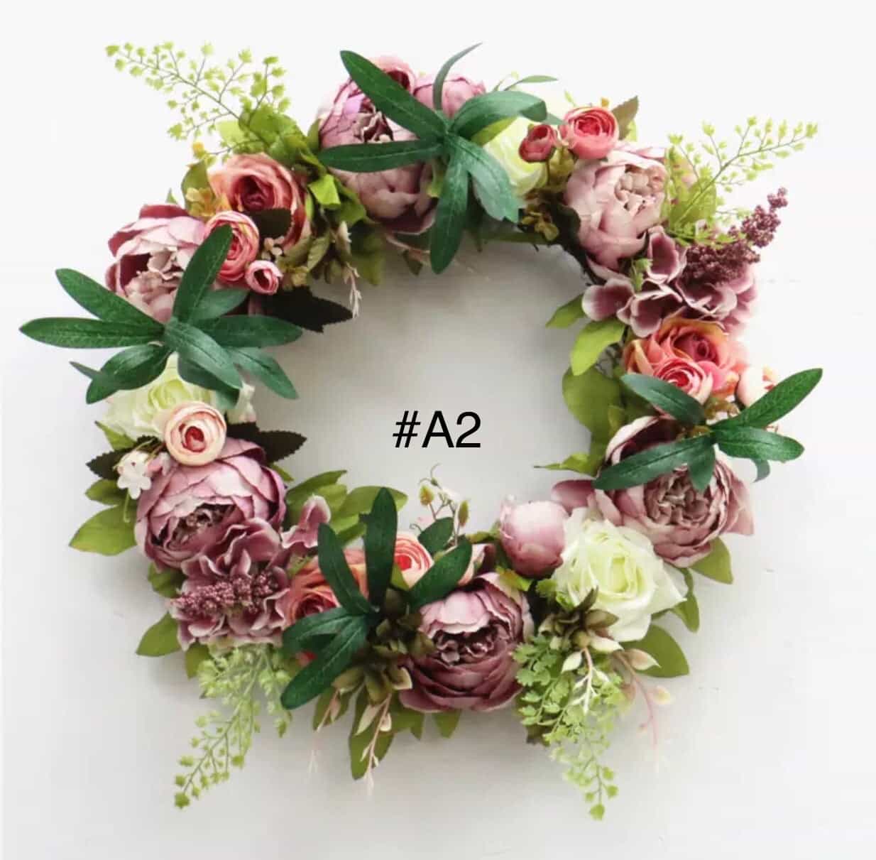 Floral Vine Grapes Wreath Garland-All-Times-Gifts