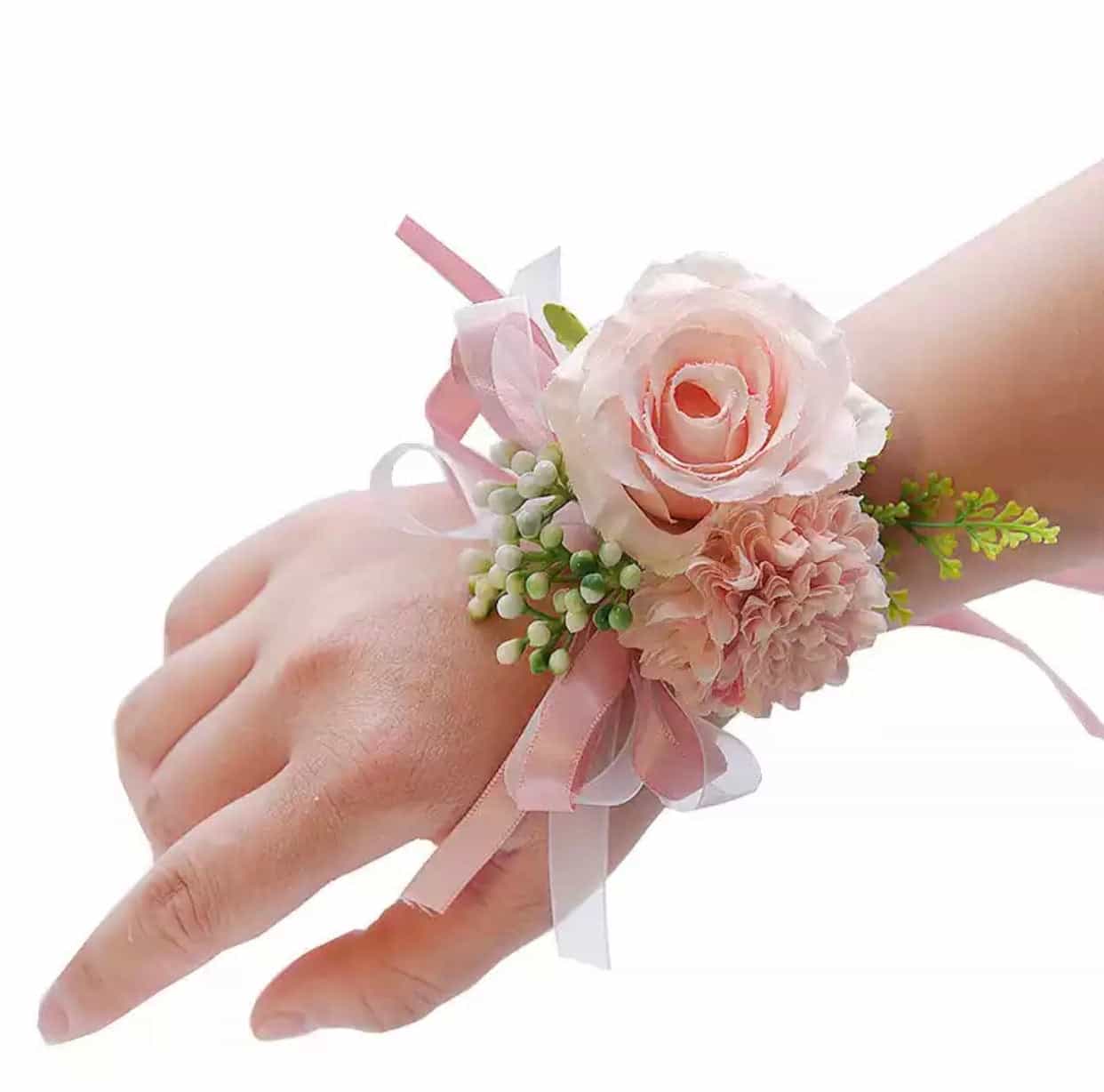 Ribbon Floral Bracelet Corsage-Event-All-Times-Gifts