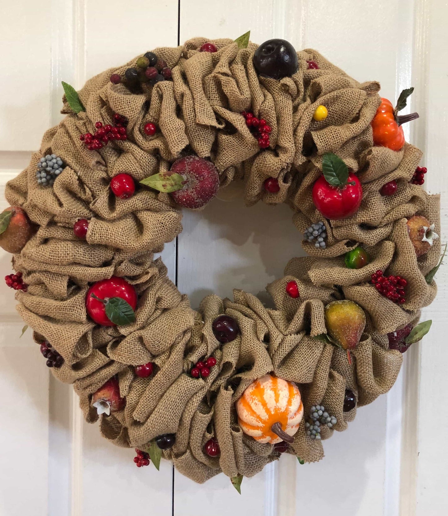 Fruit Burlap Wreath-Wreath-All-Times-Gifts