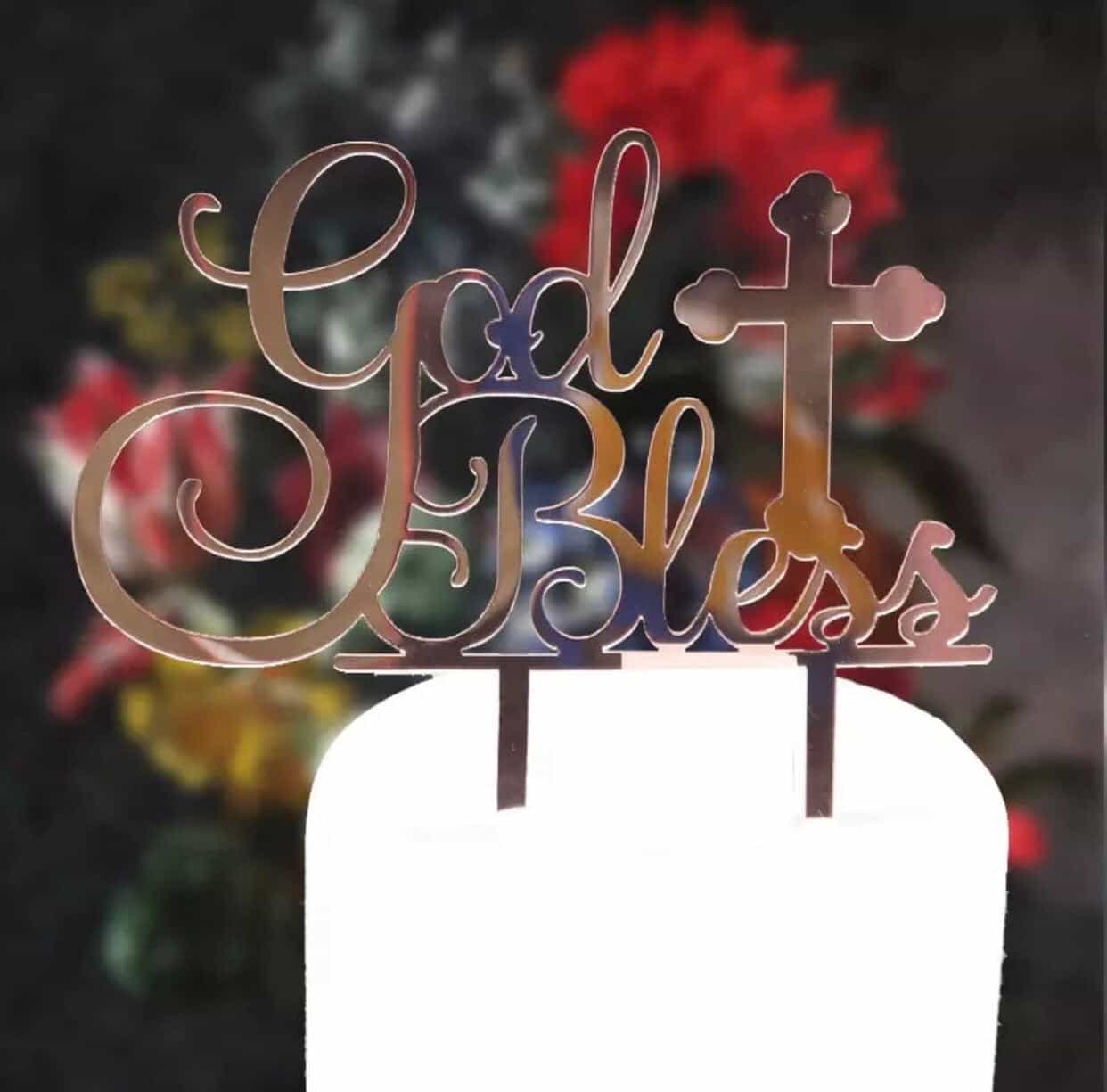 God Bless Cake Topper-Cake Topper-All-Times-Gifts