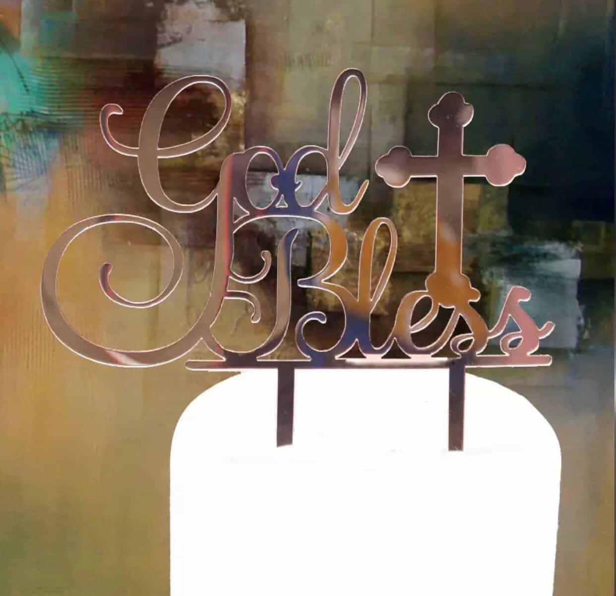 God Bless Cake Topper-Cake Topper-All-Times-Gifts