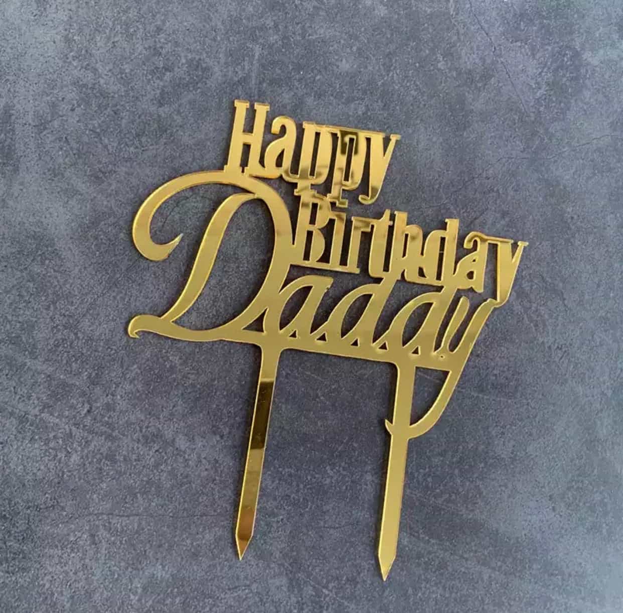 Birthday Mommy / Daddy Cake Topper-Cake Topper-All-Times-Gifts