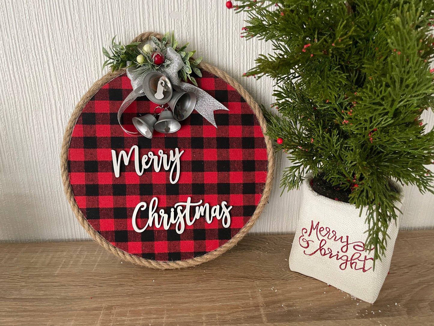 Merry Christmas Round Hoop