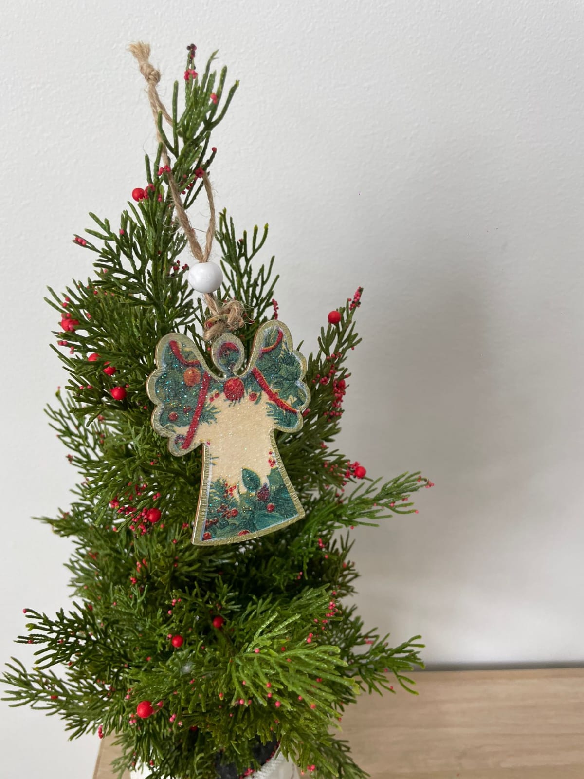 4pcs set wooden Angel ornaments