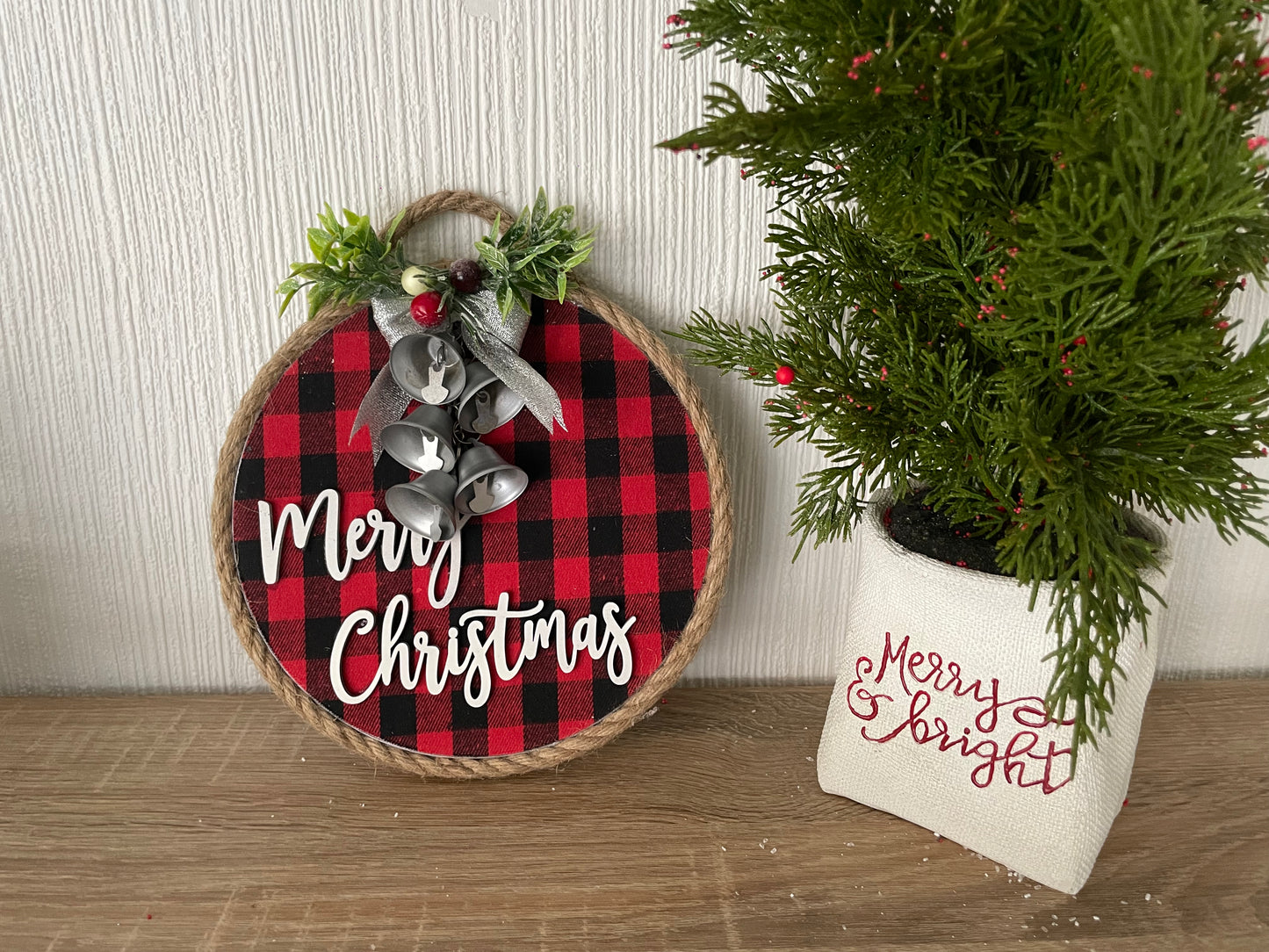 Merry Christmas Round Hoop