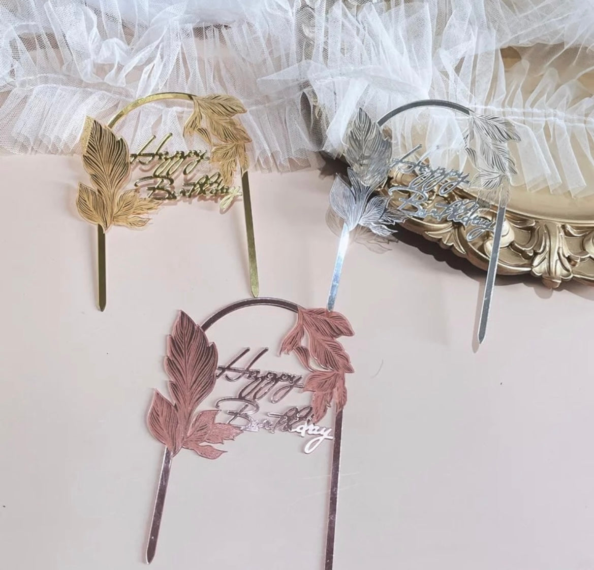 Arch leaves 🍃 cake topper-All-Times-Gifts