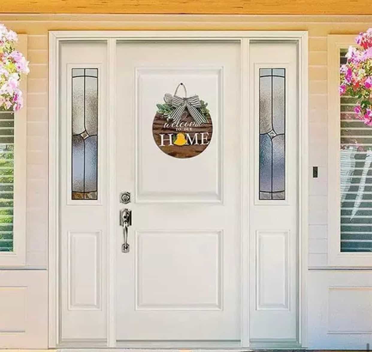 Interchangeable Wooden Round Sign Wreath-All-Times-Gifts