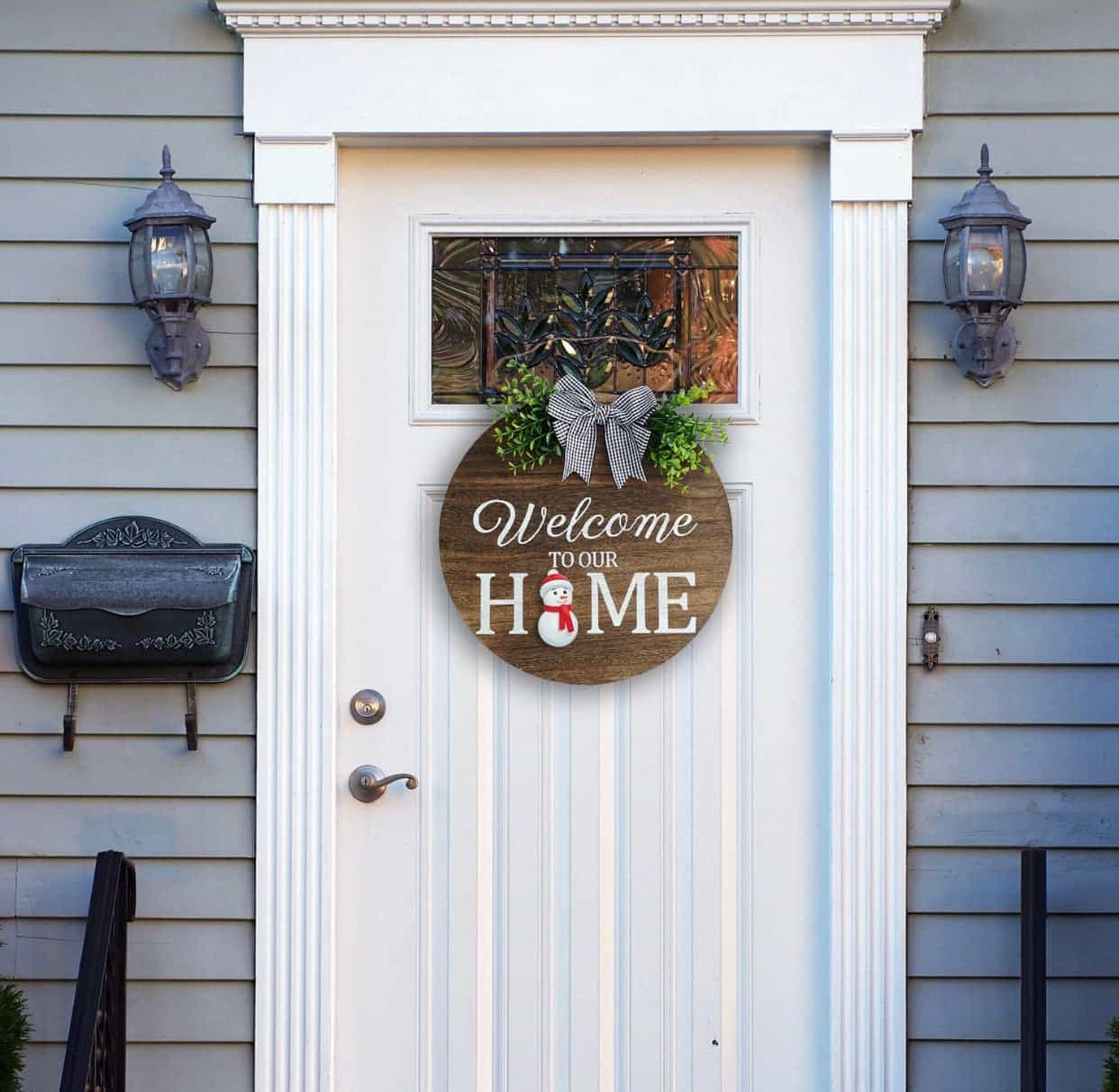 Interchangeable Wooden Round Sign Wreath-All-Times-Gifts