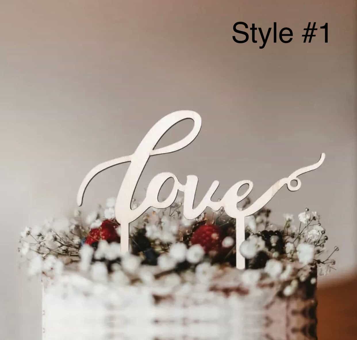 Love Cake Topper-Cake Topper-All-Times-Gifts