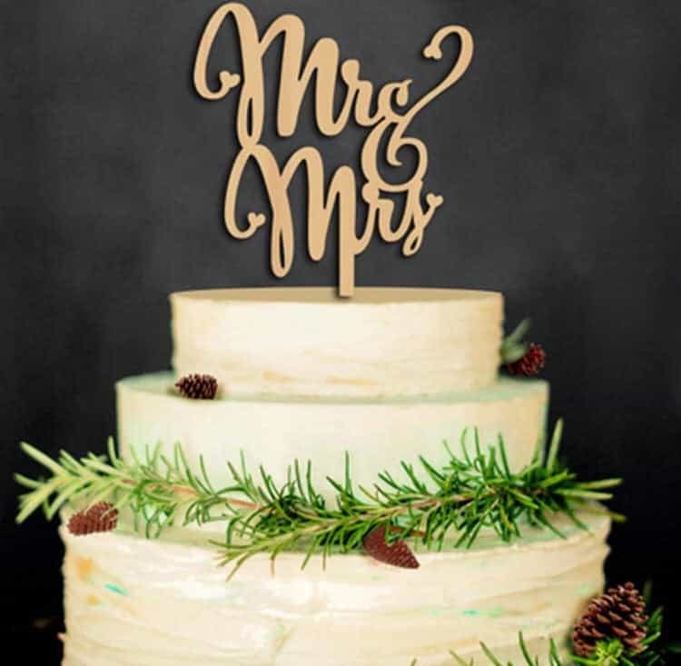 Mr&Mrs Cake Topper-Cake Topper-All-Times-Gifts