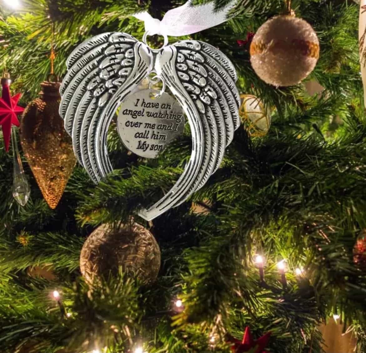 Memorial Hanging Angel Wings-All-Times-Gifts
