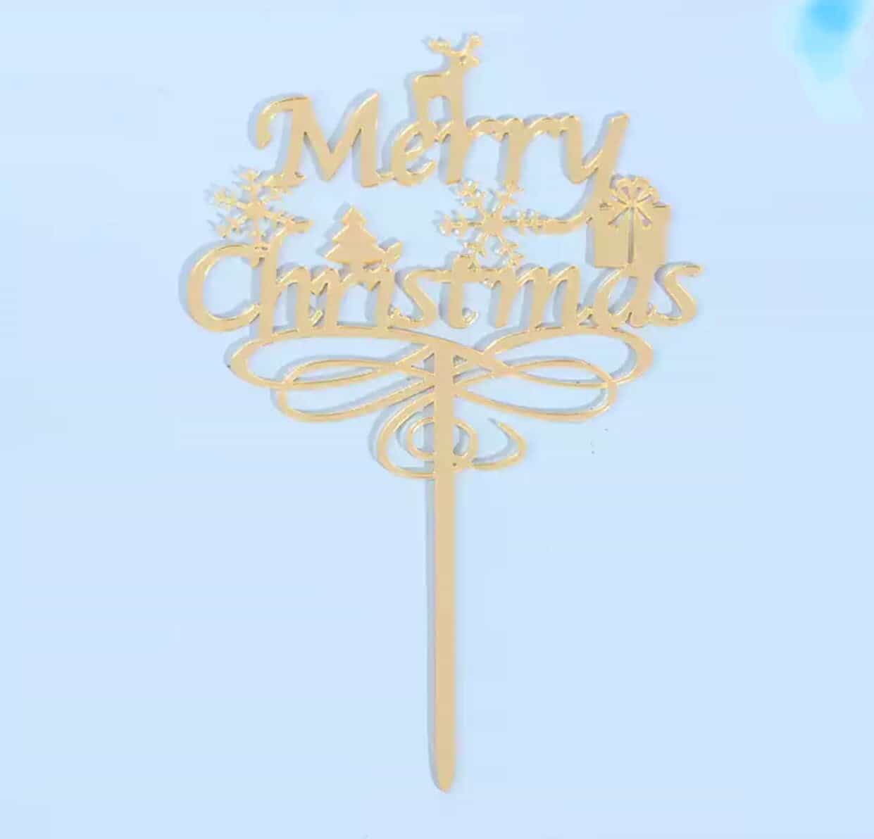 Merry Christmas Cake Topper-All-Times-Gifts