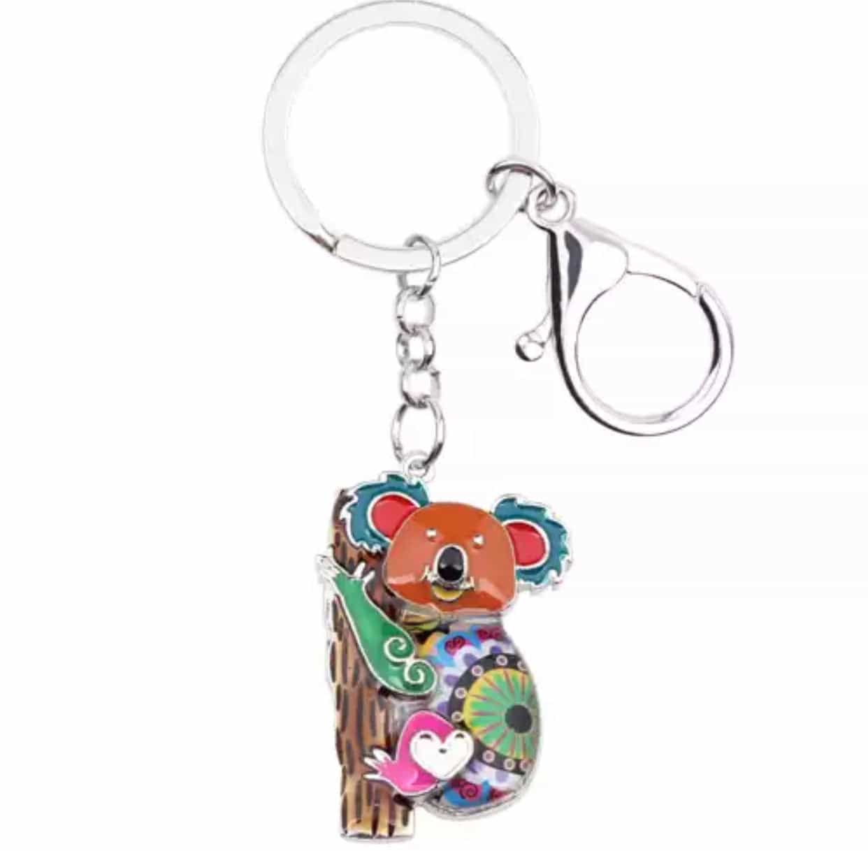 Multi colours Australian animals keychain-All-Times-Gifts