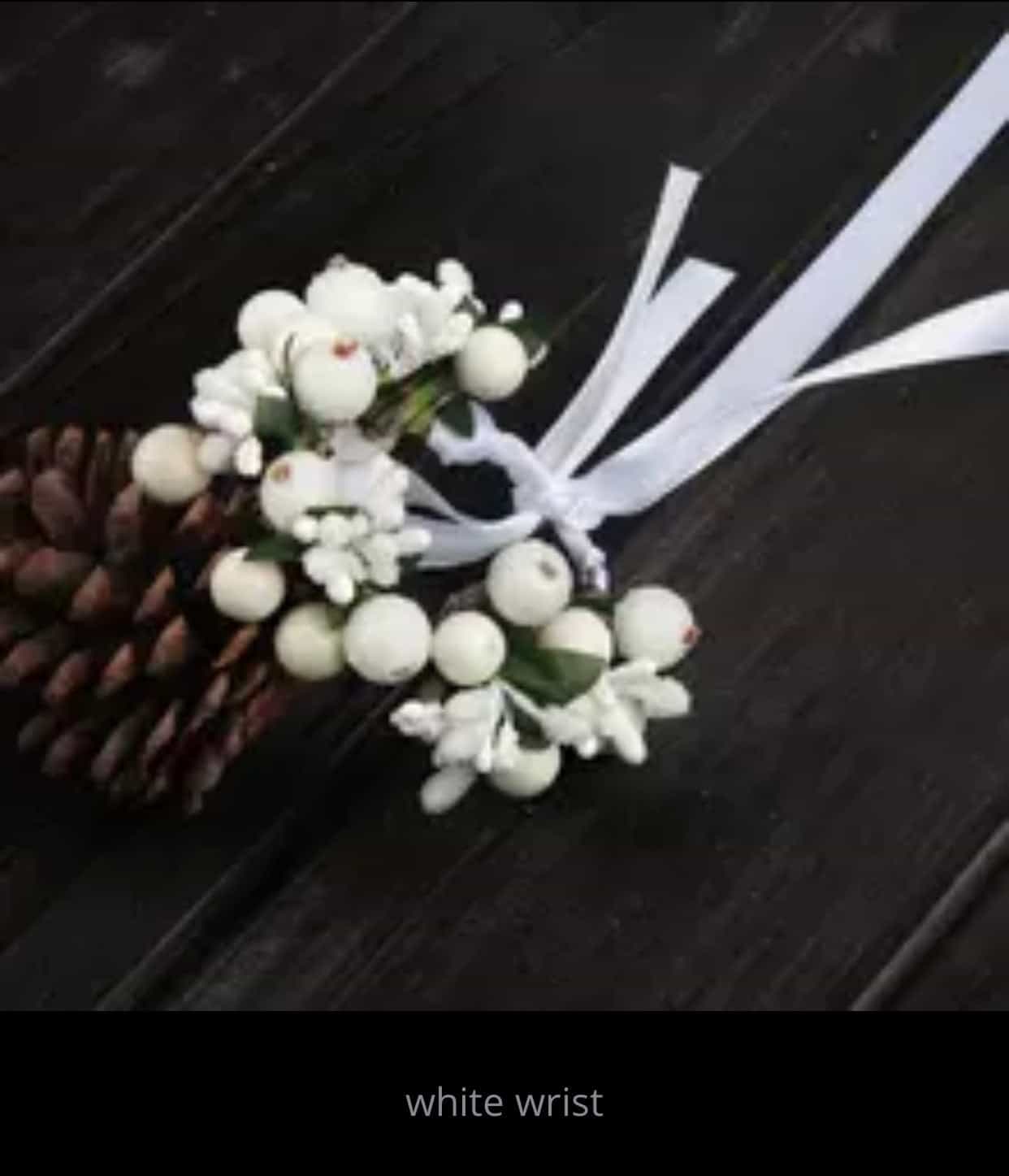 Pearl and Berry White or Red Flower Hair Crown-All-Times-Gifts