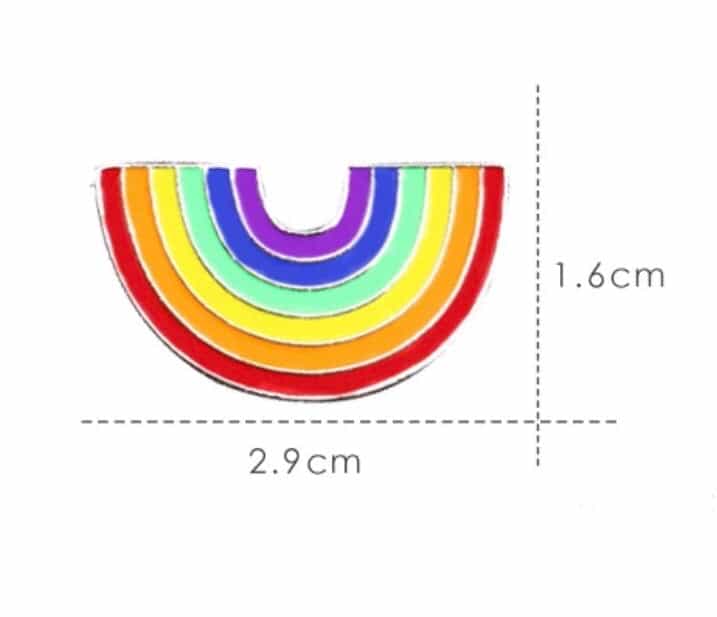 Rainbow Pin Brooch-All-Times-Gifts