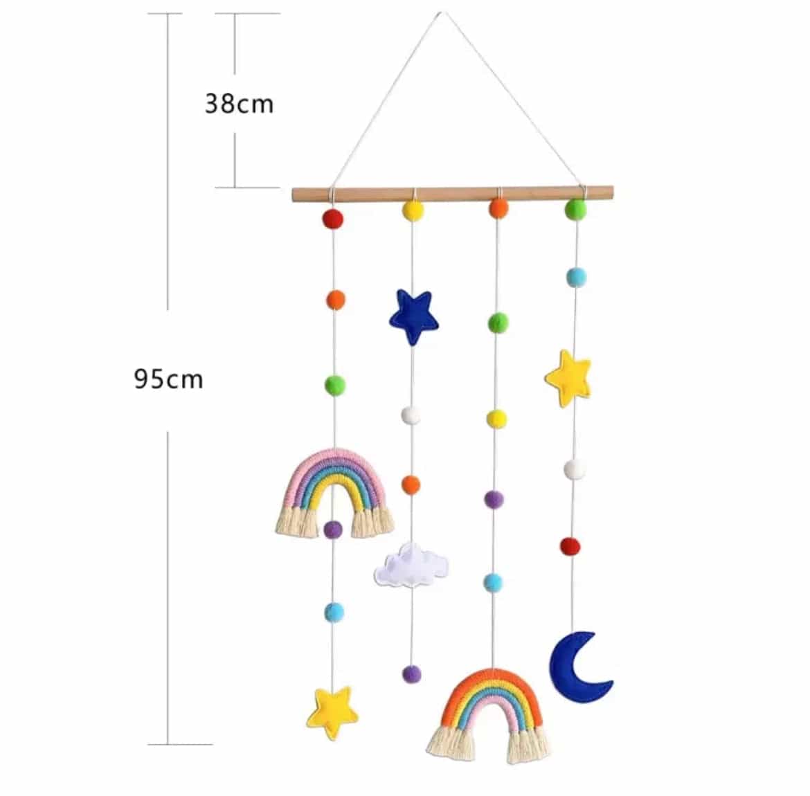 Rainbow wooden hanger decor-All-Times-Gifts