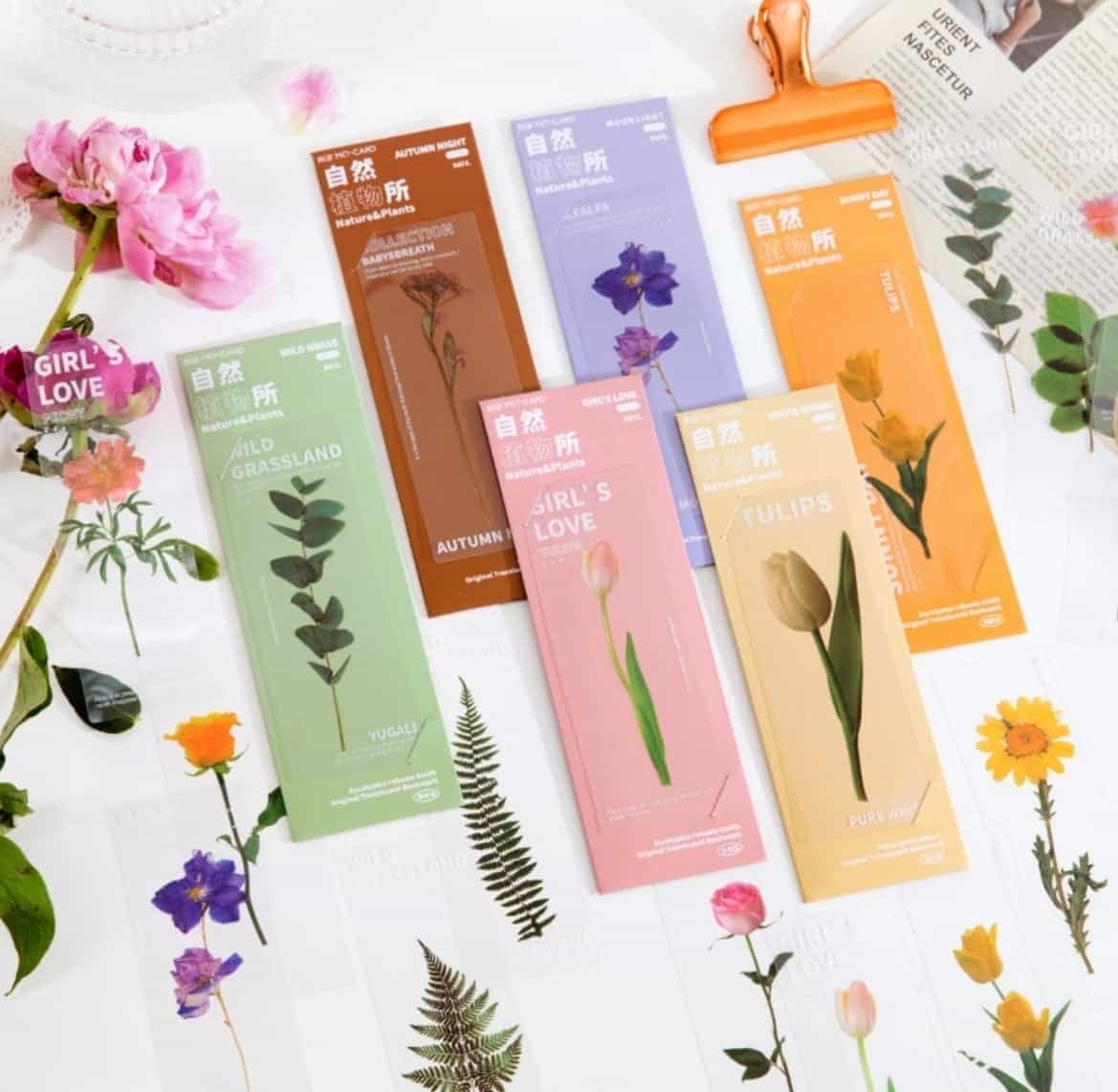 5pcs set Semi transparent bookmarks-All-Times-Gifts