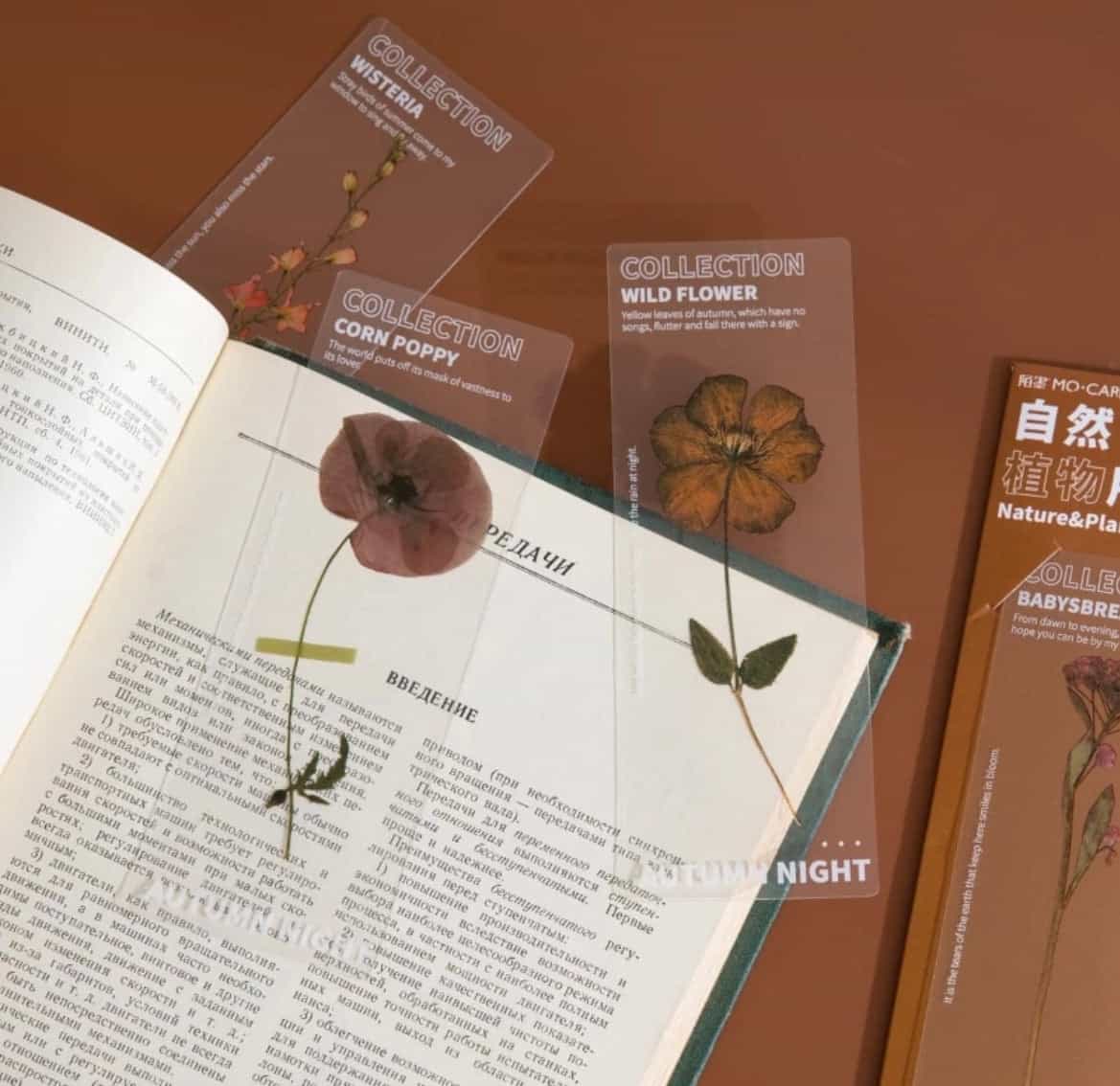 5pcs set Semi transparent bookmarks-All-Times-Gifts