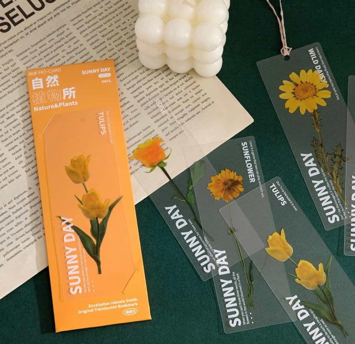 5pcs set Semi transparent bookmarks-All-Times-Gifts