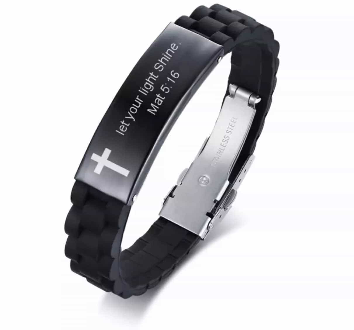 Silicon Bracelet with Bible Scriptures-All-Times-Gifts