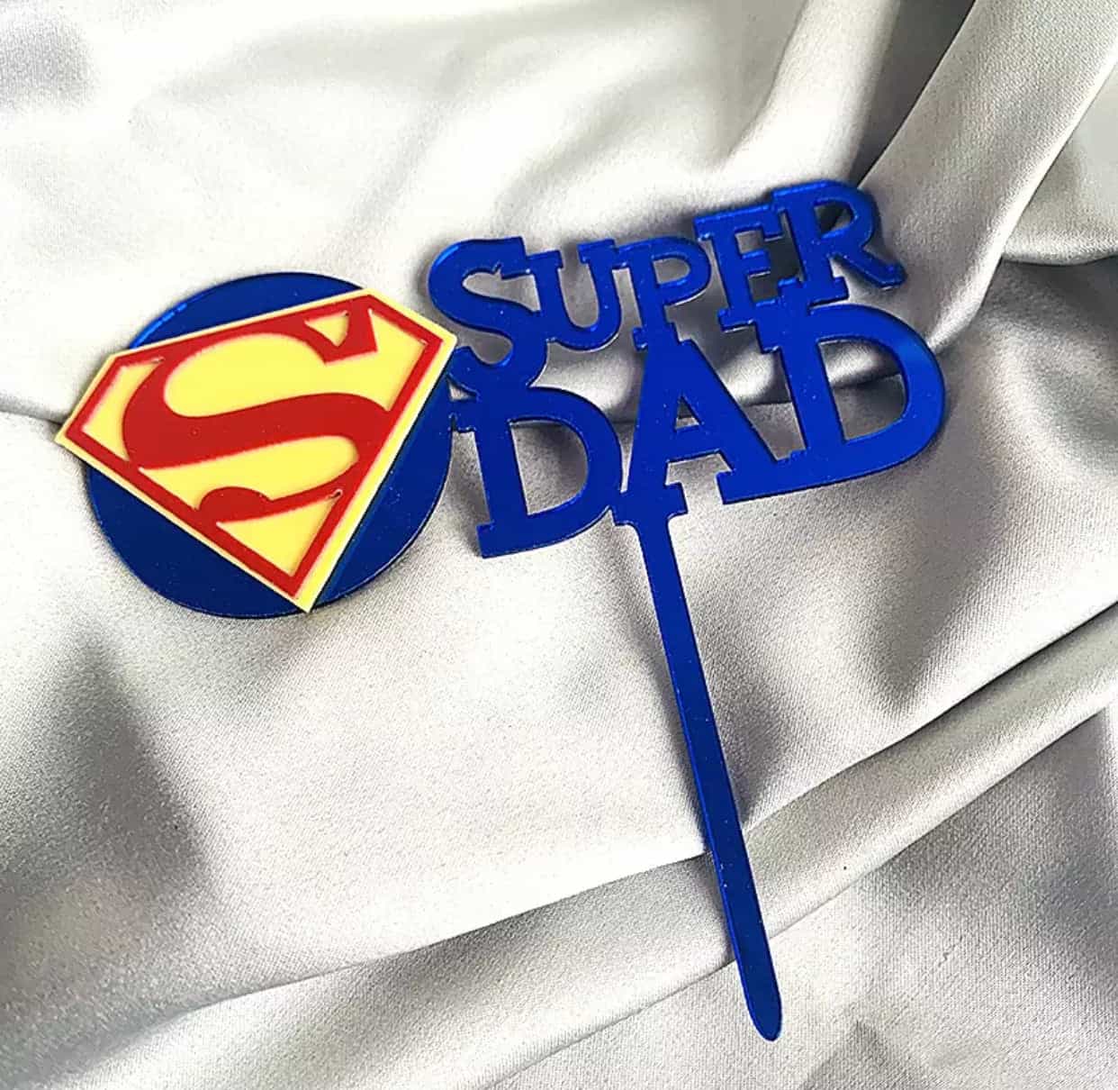 Super Dad Cake Topper-Cake Topper-All-Times-Gifts