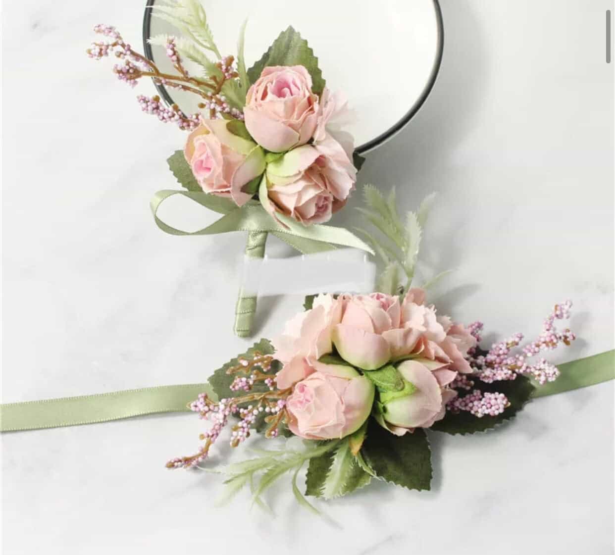 Triple Flowers Pink Corsage-Event-All-Times-Gifts