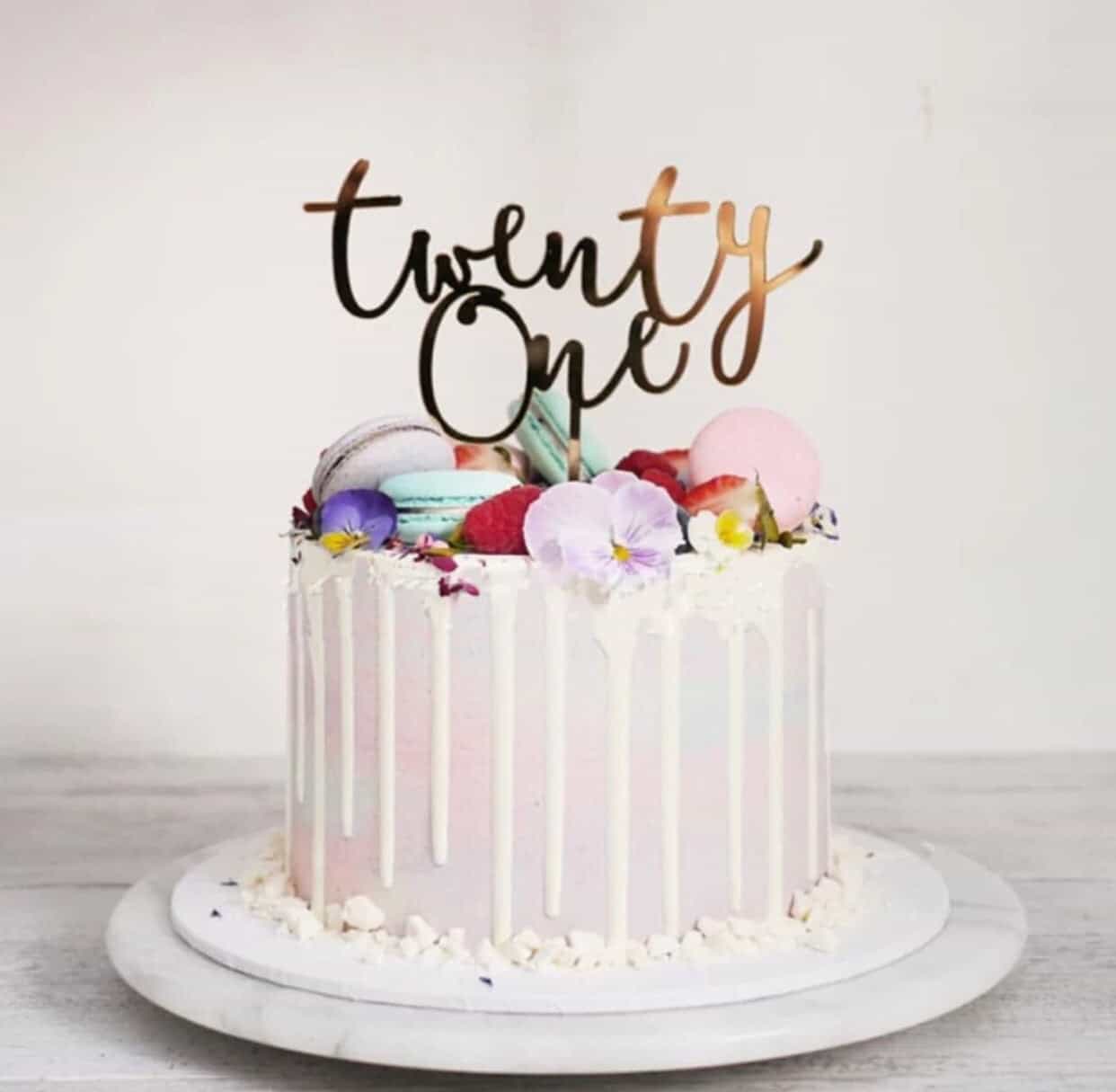 Twenty One Cake Topper-Cake Topper-All-Times-Gifts