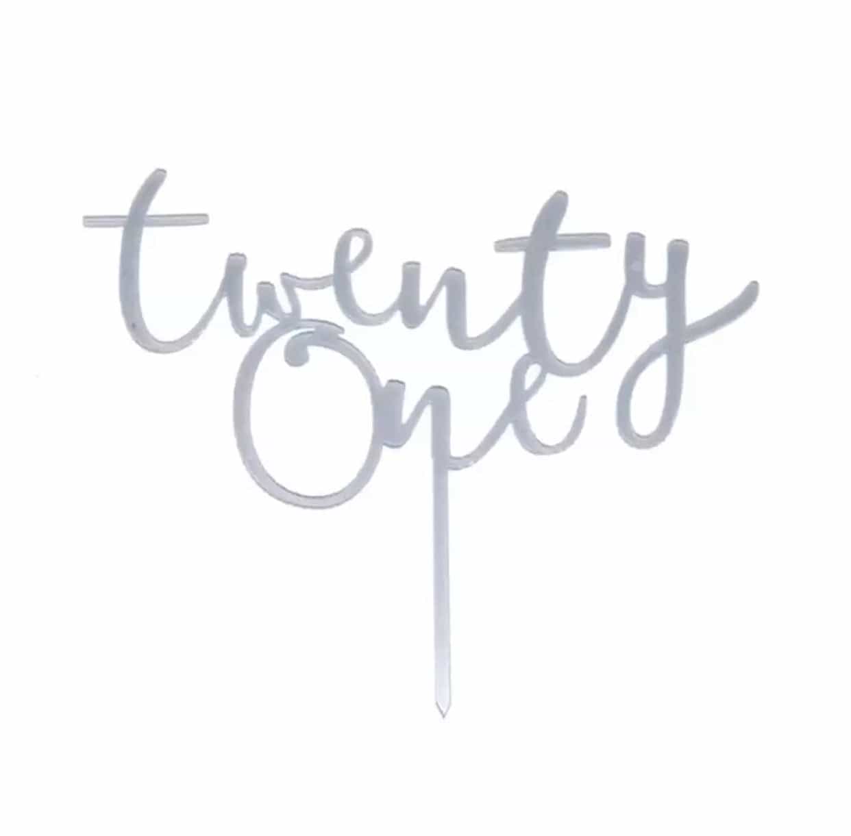 Twenty One Cake Topper-Cake Topper-All-Times-Gifts