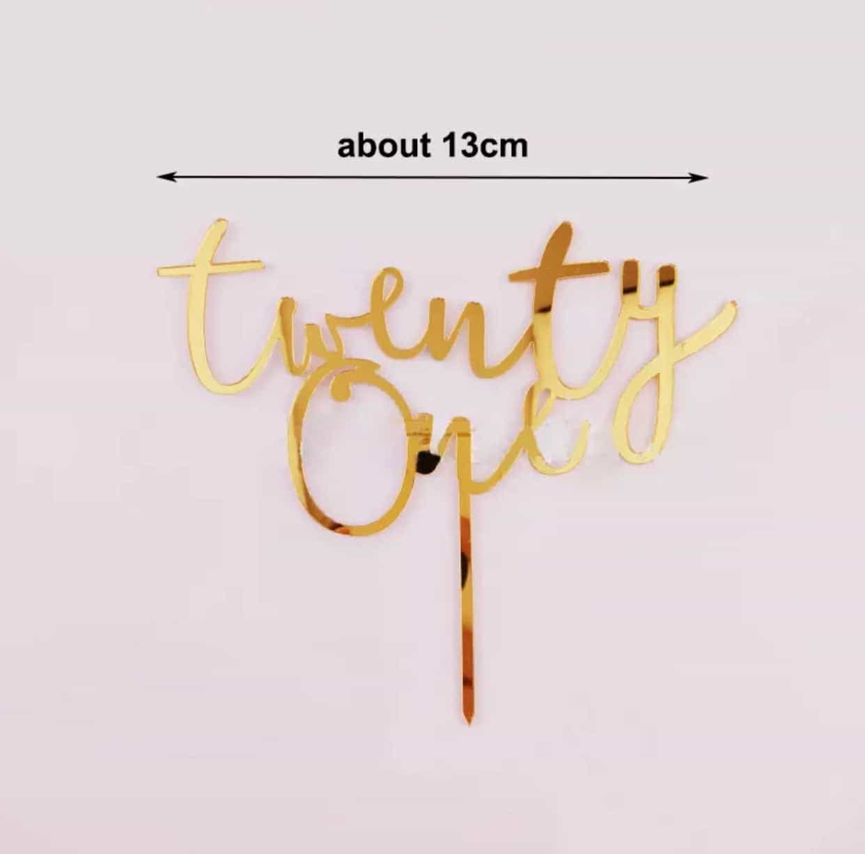 Twenty One Cake Topper-Cake Topper-All-Times-Gifts