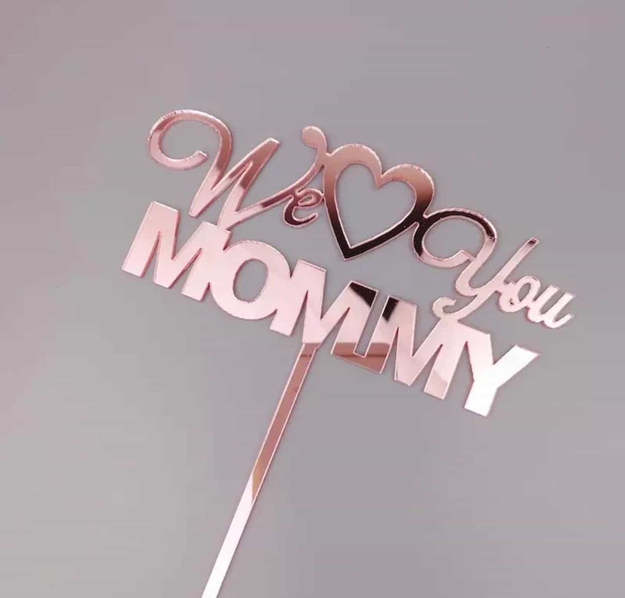 We Love You Mommy / Daddy Cake Topper-Cake Topper-All-Times-Gifts