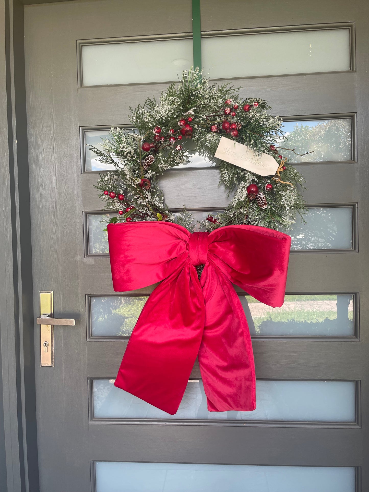 Christmas Wreath With A Big Bow