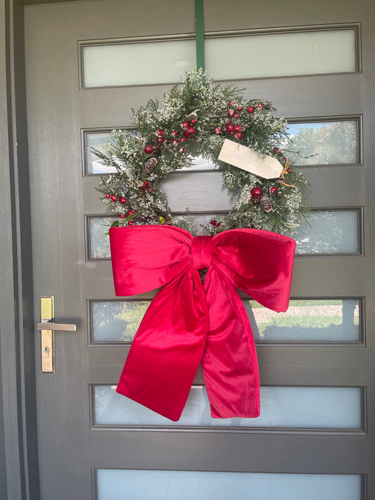 Christmas Wreath With A Big Bow