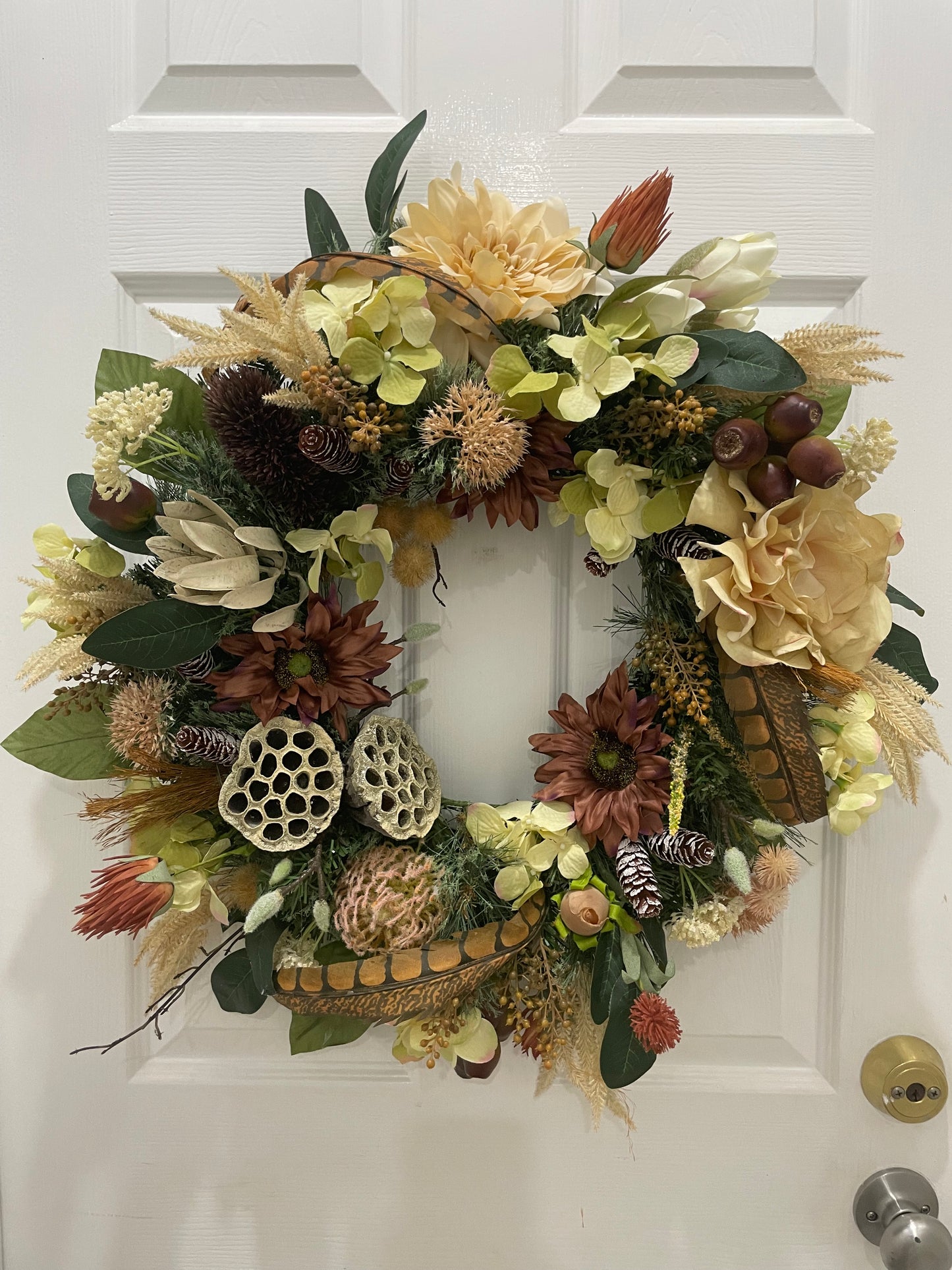 Earthly colors wreath