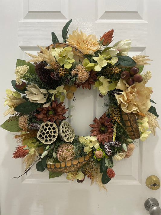 Earthly colors wreath