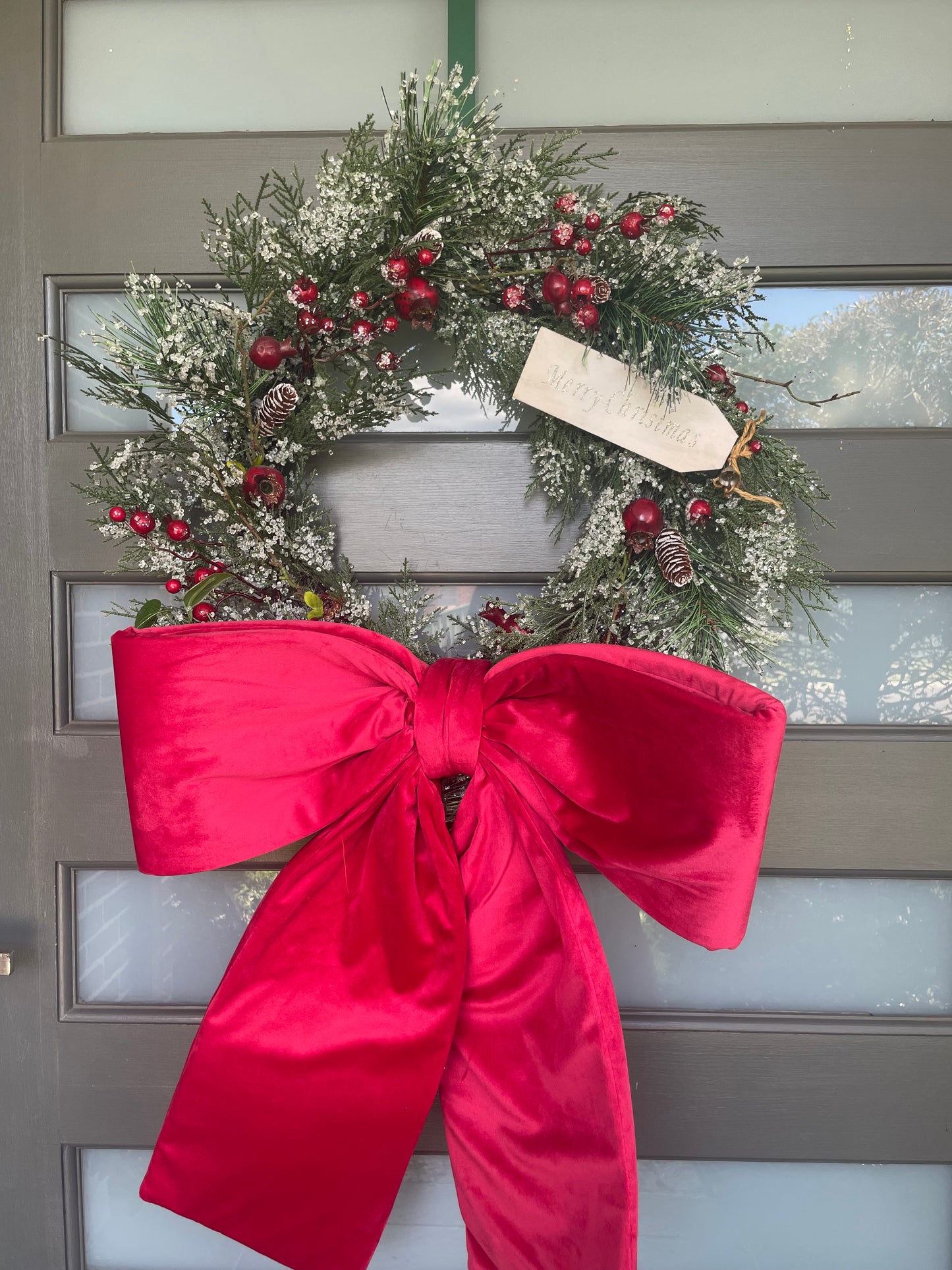 Christmas Wreath With A Big Bow