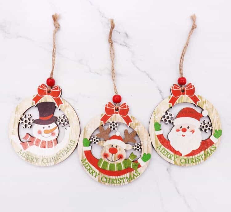 3pcs/Set Christmas Wooden Pendants-Christmas Gifts-All-Times-Gifts
