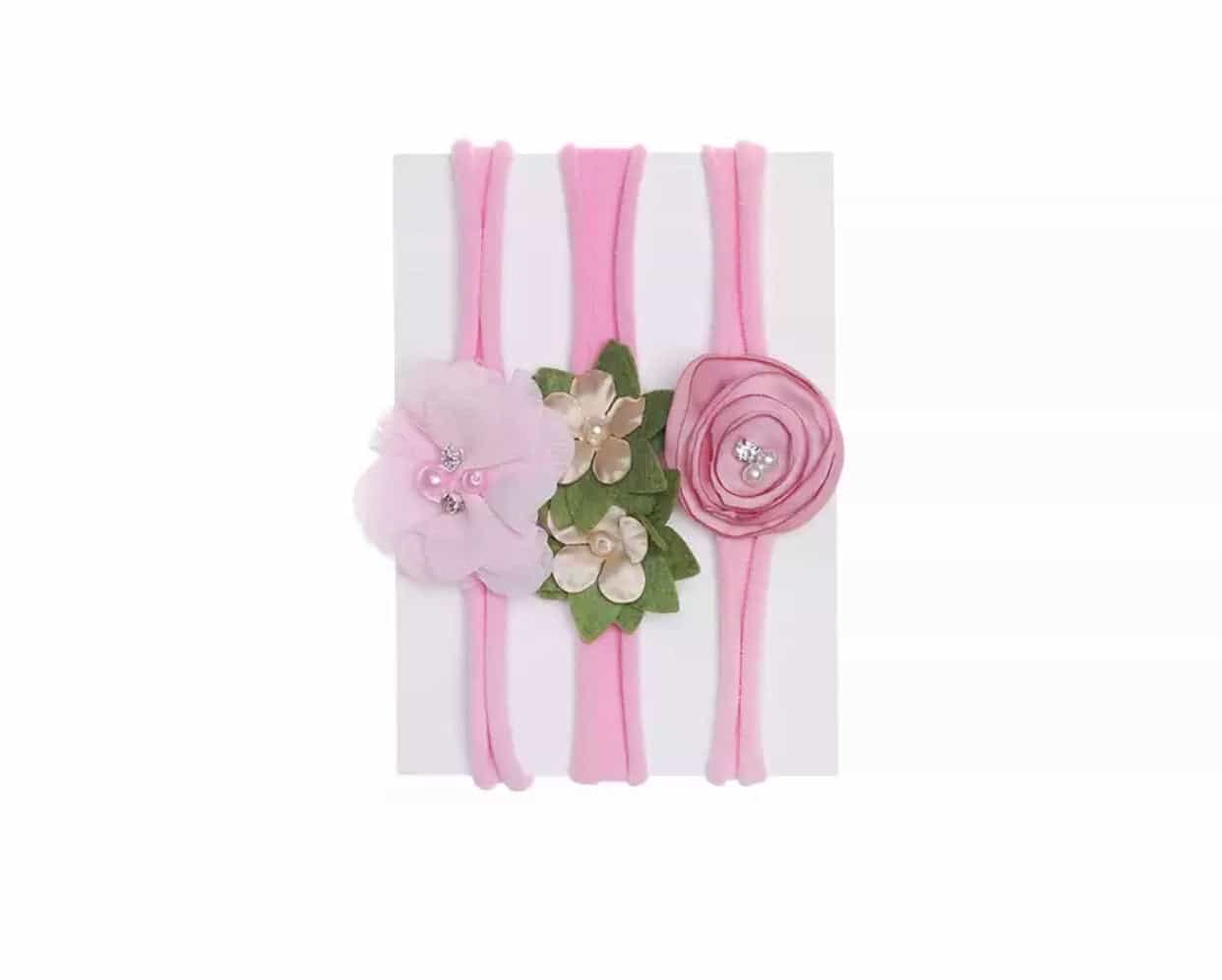 Baby Girl Floral Cotton Headband-Headset-All-Times-Gifts
