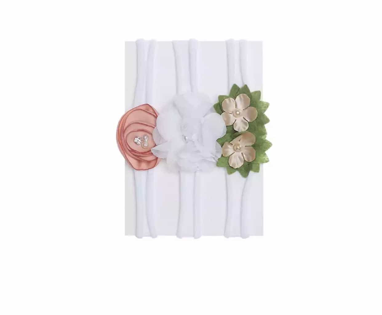 Baby Girl Floral Cotton Headband-Headset-All-Times-Gifts