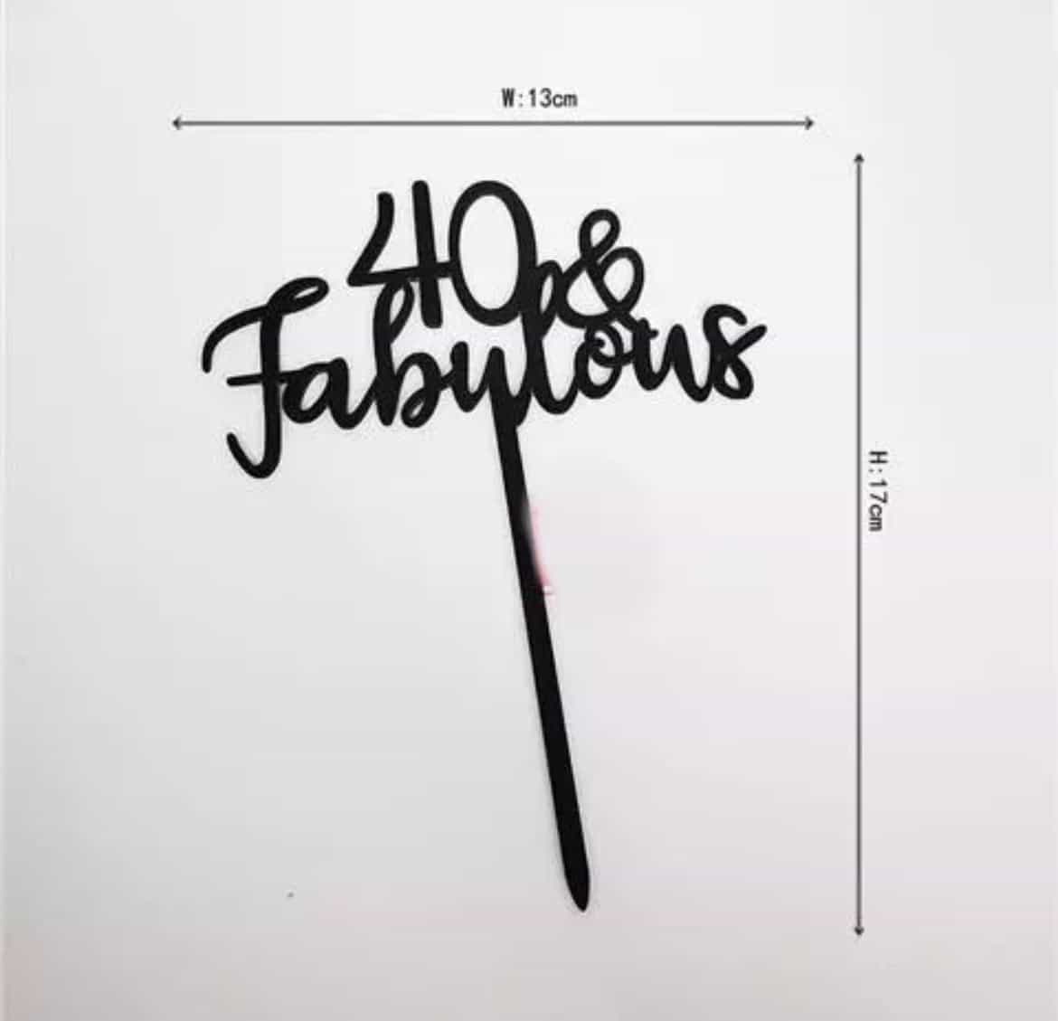 40,50,60 And fabulous cake topper-Cake Topper-All-Times-Gifts