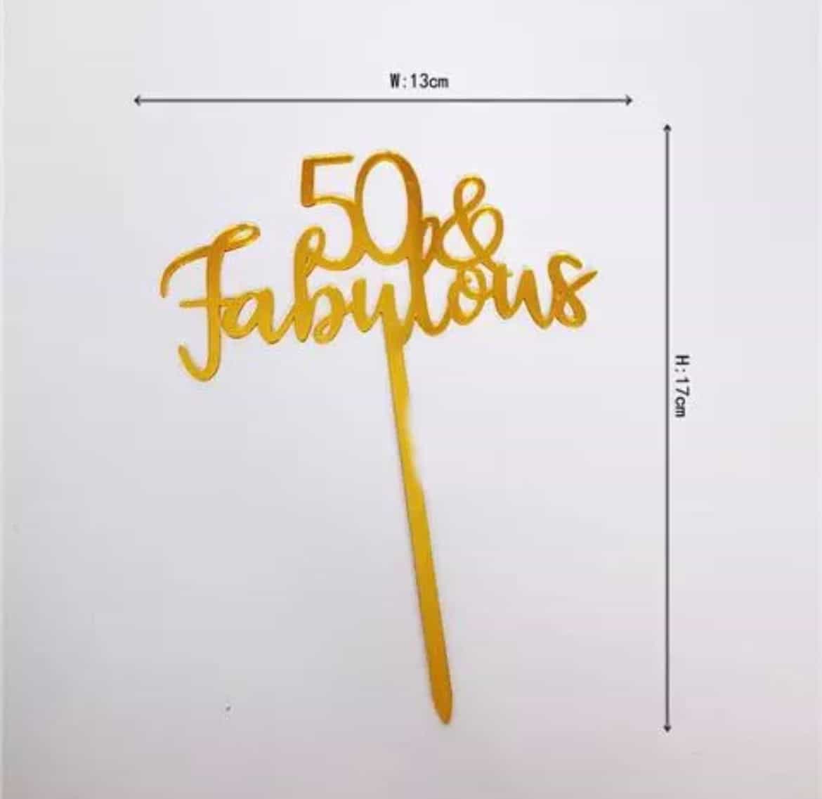 40,50,60 And fabulous cake topper-Cake Topper-All-Times-Gifts