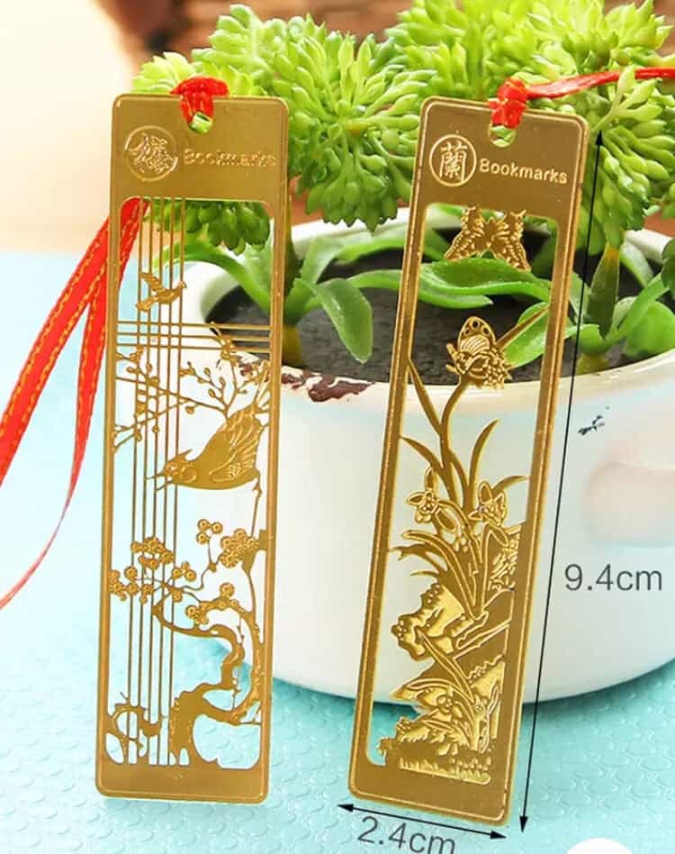 4pcs/Set Gold Metal Bookmarks-Bookmarks-All-Times-Gifts