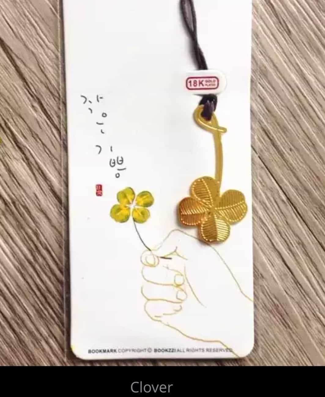 4pcs/Set Mini Golden Metal Leaves Bookmarks-All-Times-Gifts