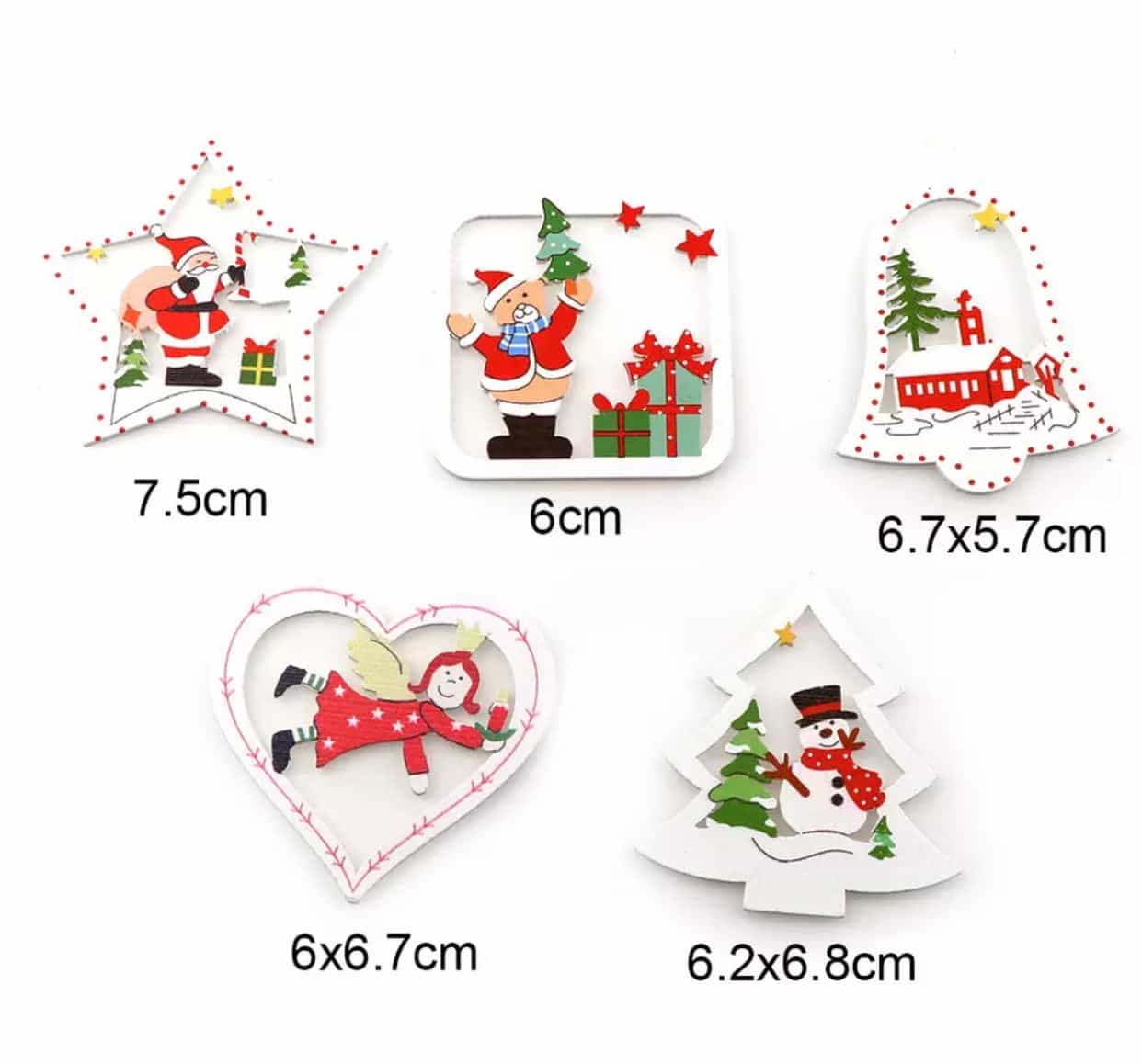 5pcs set Christmas bookmarks / ornaments-All-Times-Gifts
