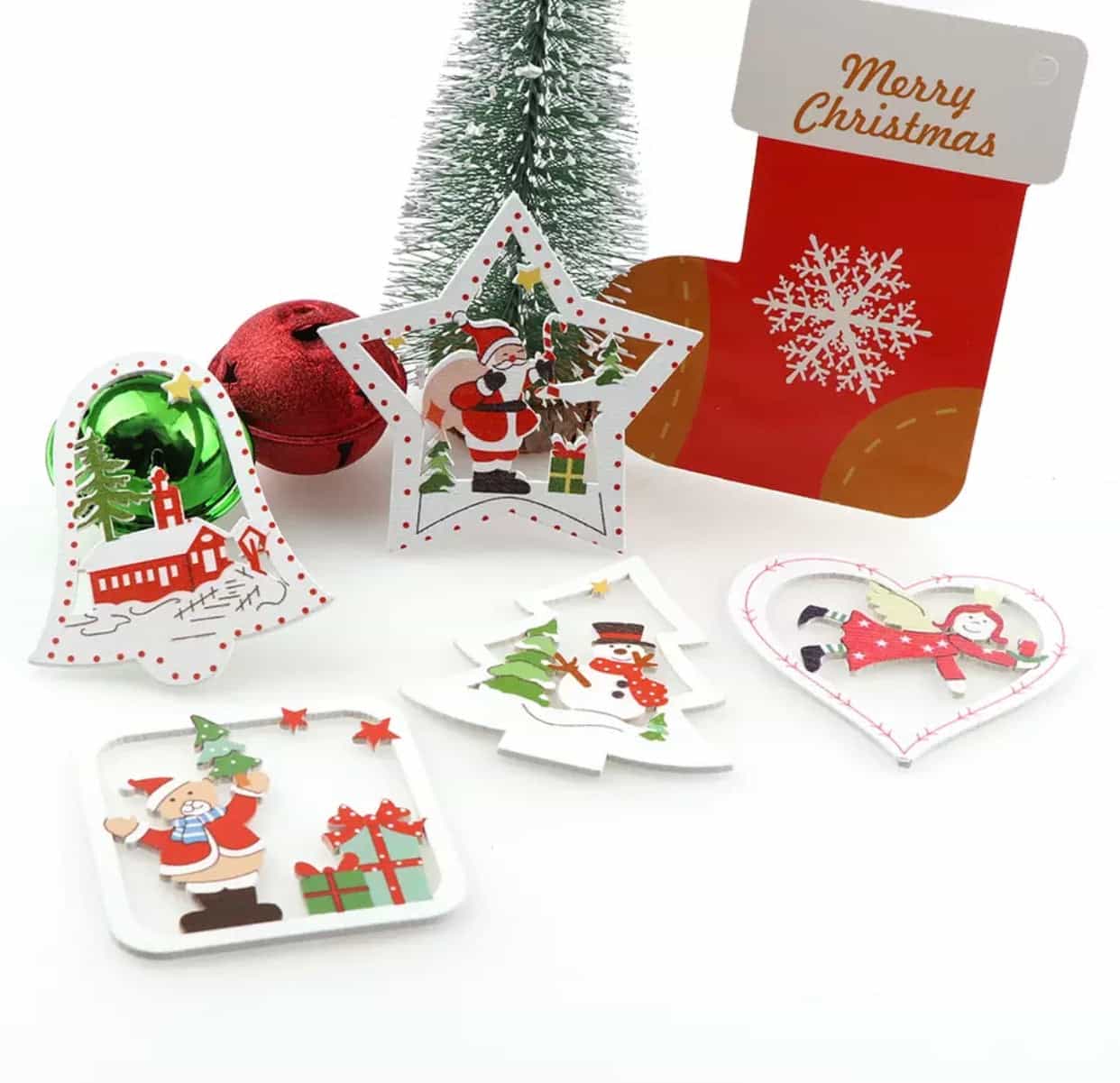 5pcs set Christmas bookmarks / ornaments-All-Times-Gifts
