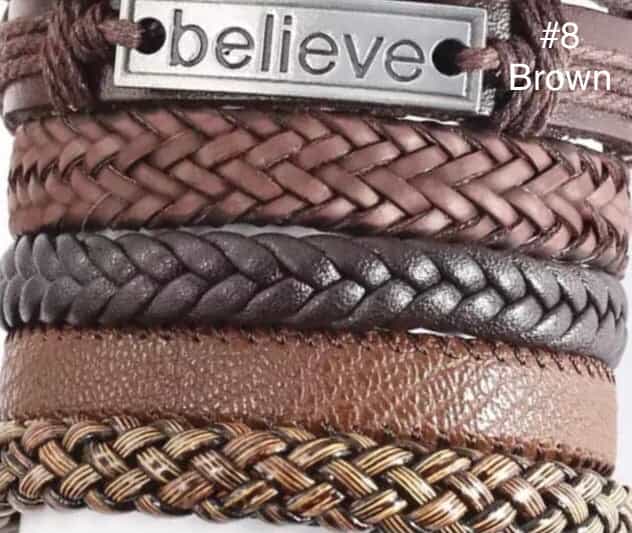 5pcs/Set leather bracelets-All-Times-Gifts