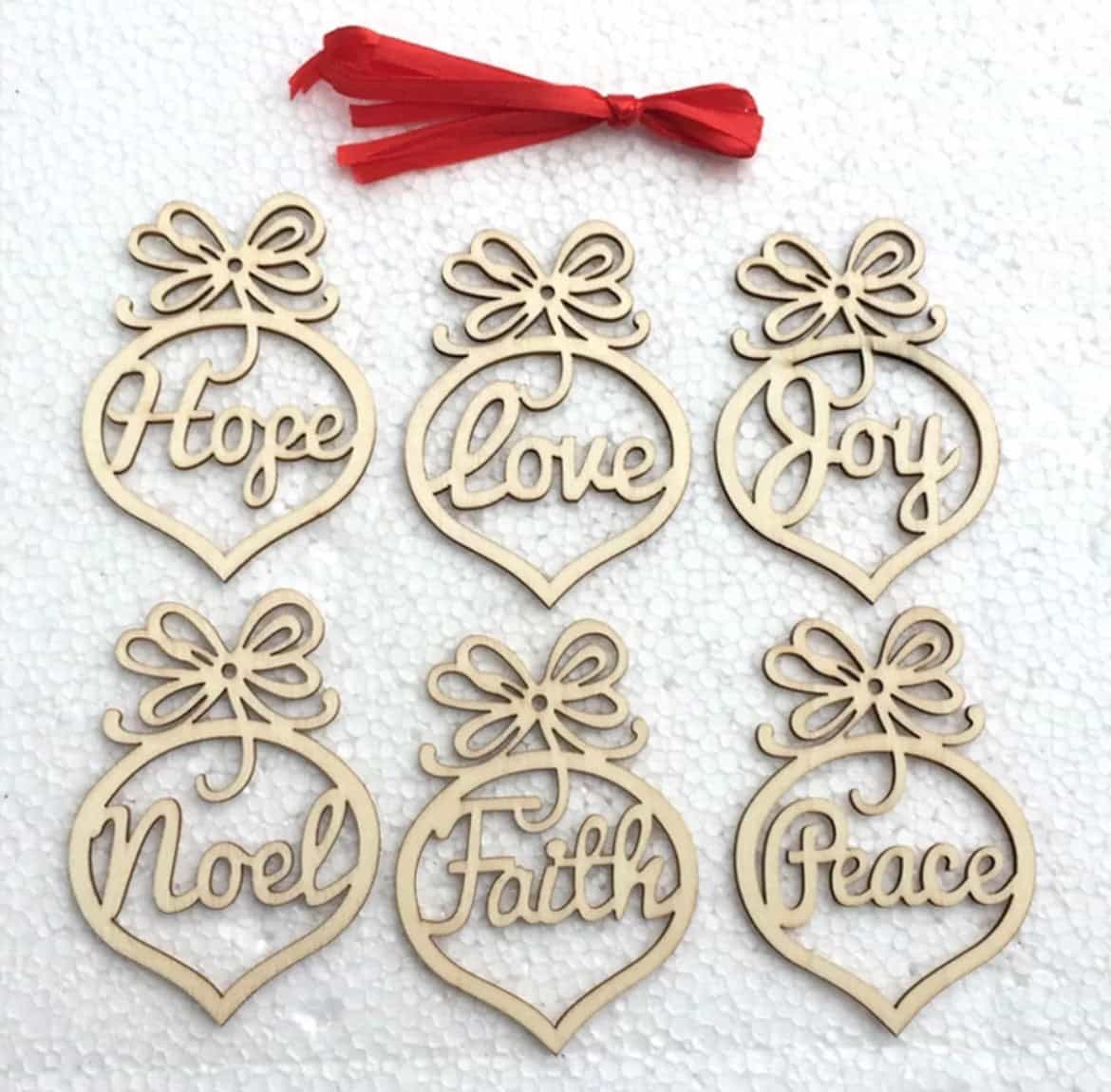 Natural Wooden Hanging Christmas Decoration-All-Times-Gifts