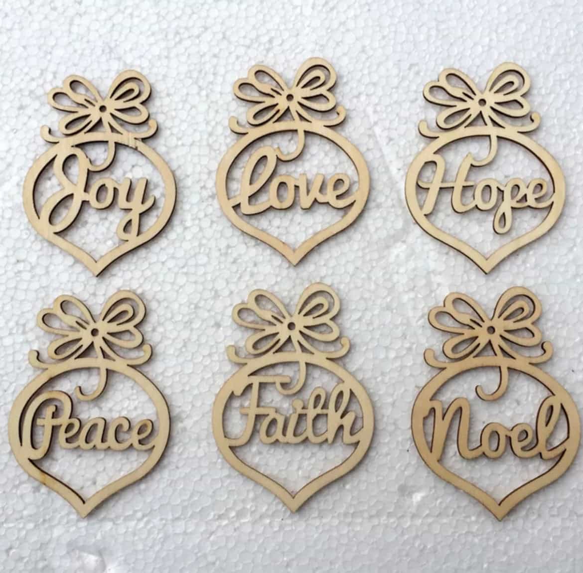 Natural Wooden Hanging Christmas Decoration-All-Times-Gifts
