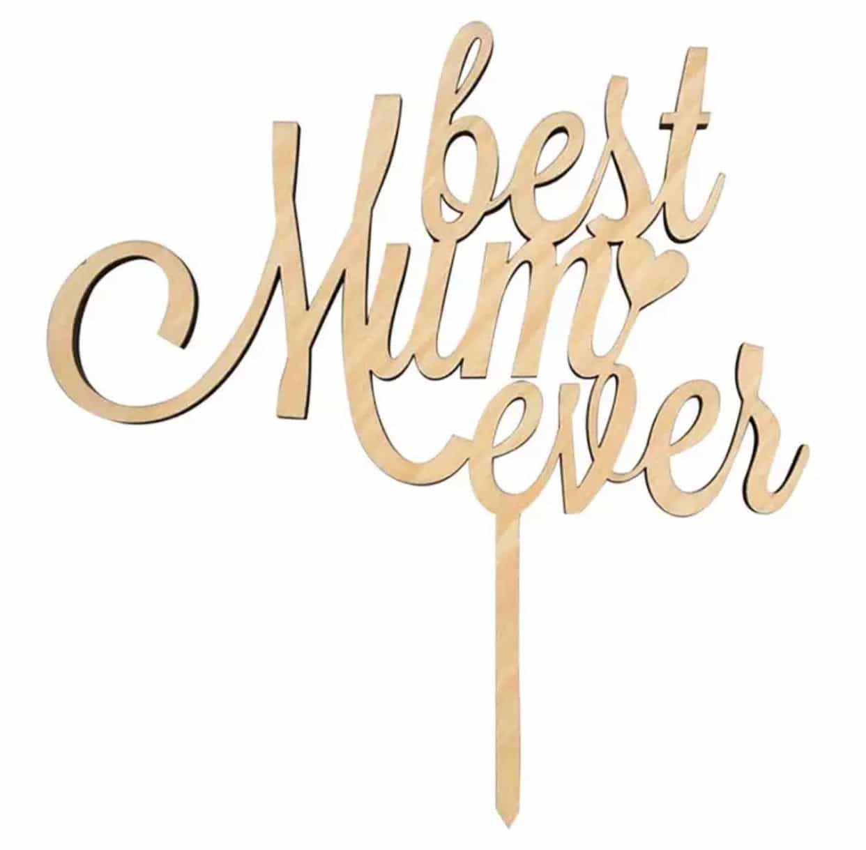 Best Mum Ever / Best Dad Ever Cake Topper-Cake Topper-All-Times-Gifts