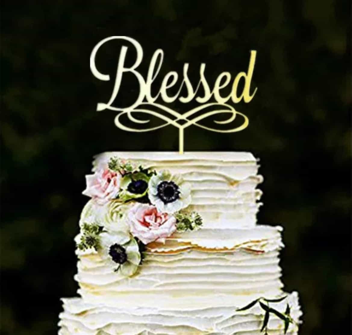 Blessed Cake Topper-Cake Topper-All-Times-Gifts