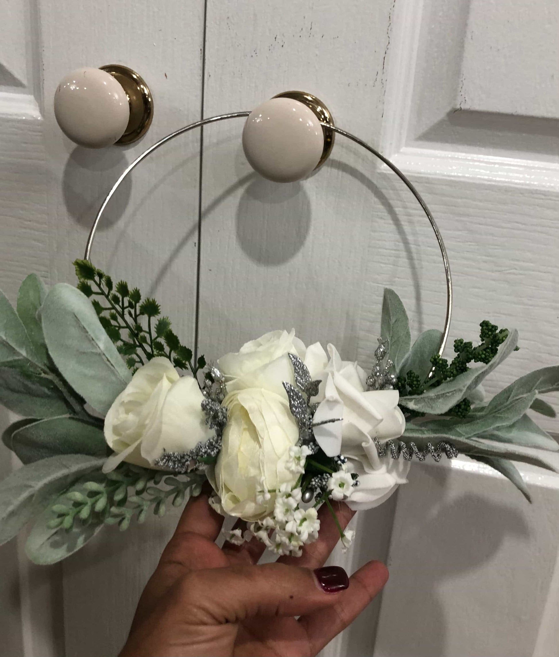 Bridesmaids Floral Hoops custom made-All-Times-Gifts